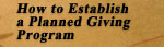 Planned Giving